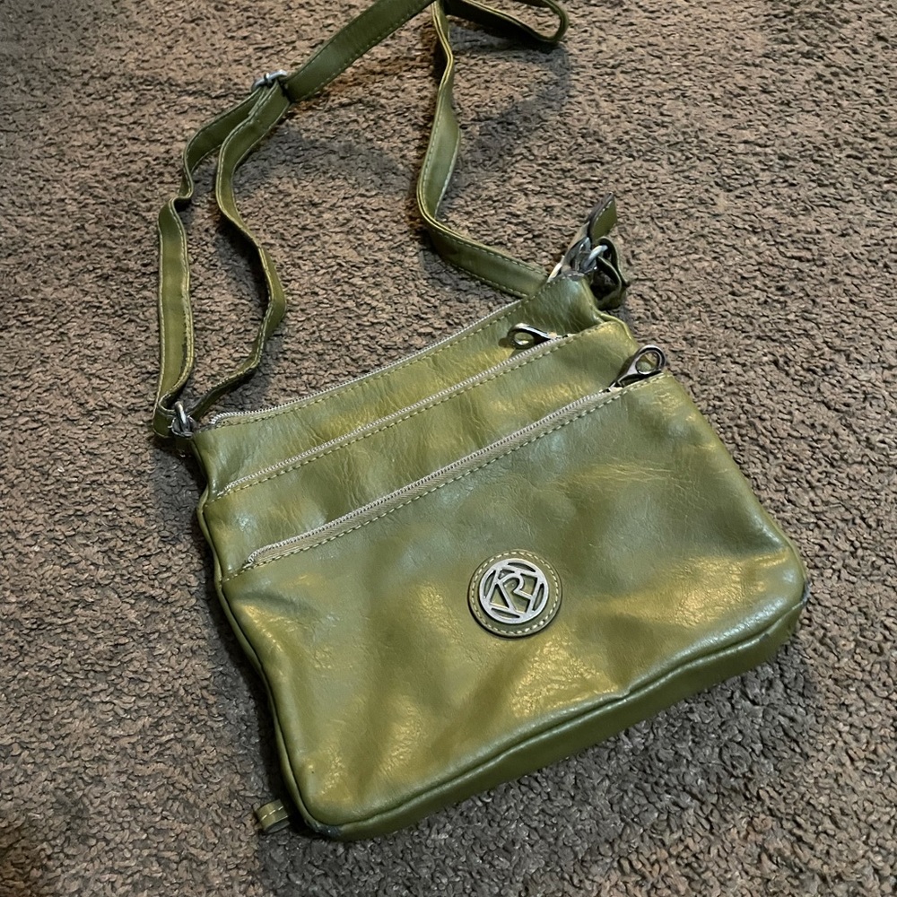 Olive green handbag